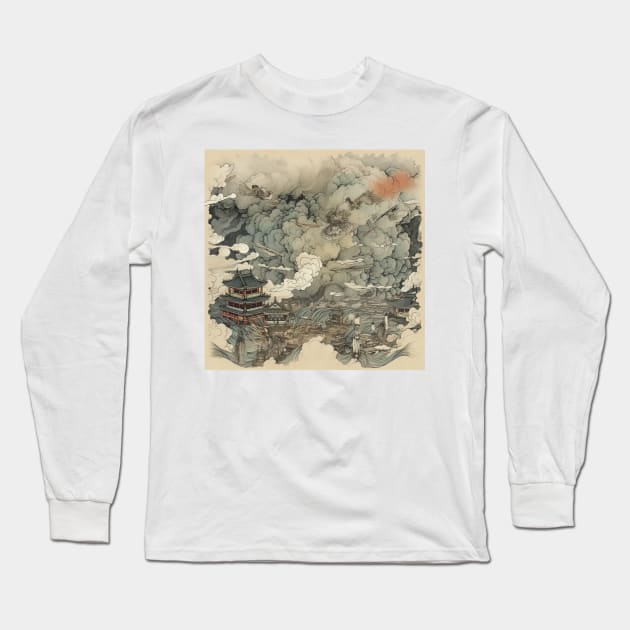 hidden village Long Sleeve T-Shirt by Aligood